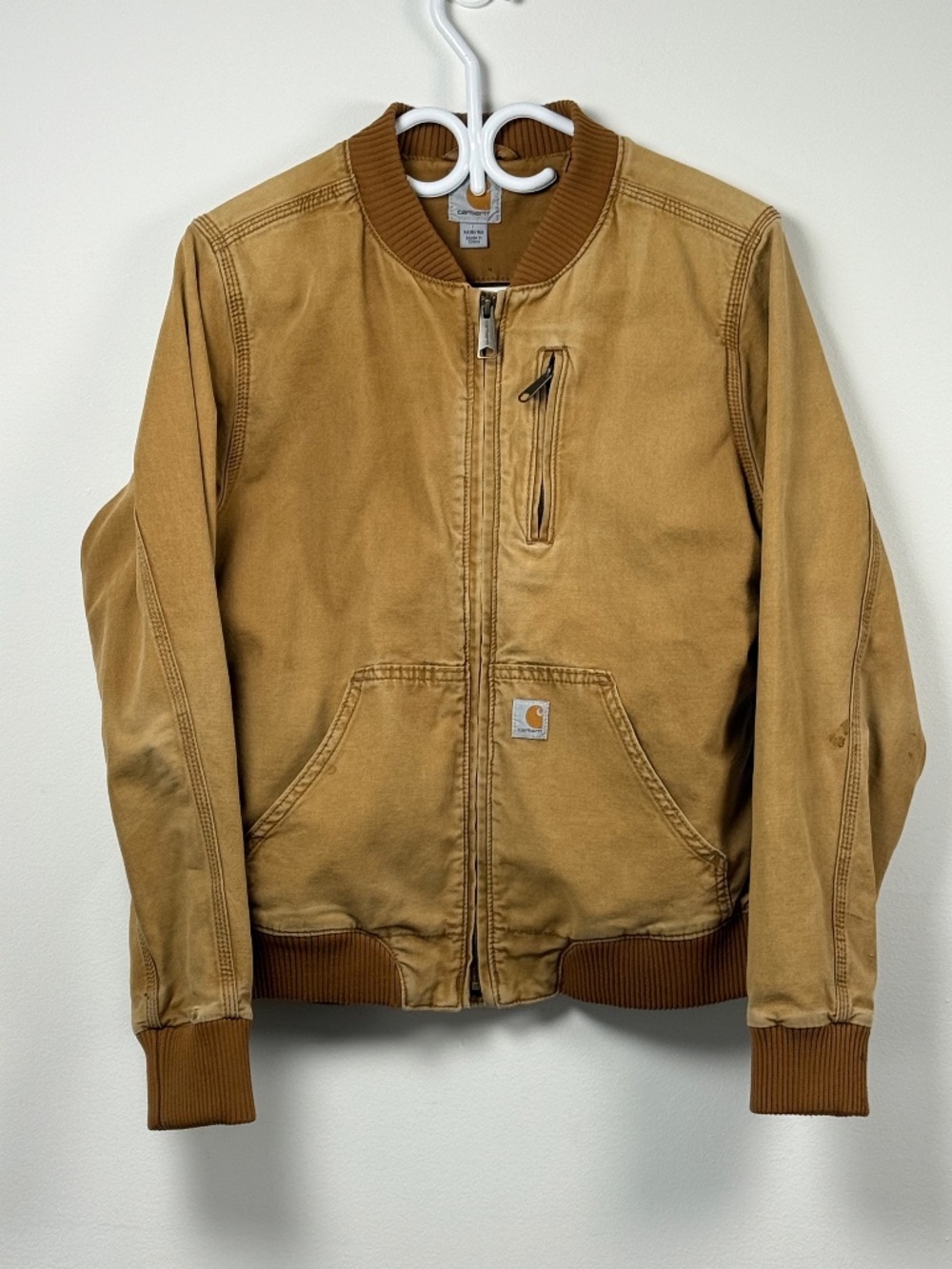 Carhartt faded Crawford women jacket size medium tan color style 102524 (2017)